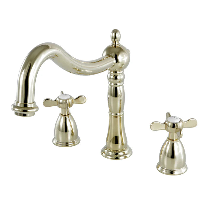 Kingston - Tub Faucets - Essex KS134BEX Two-Handle 3-Hole Deck Mount Roman Tub Faucet