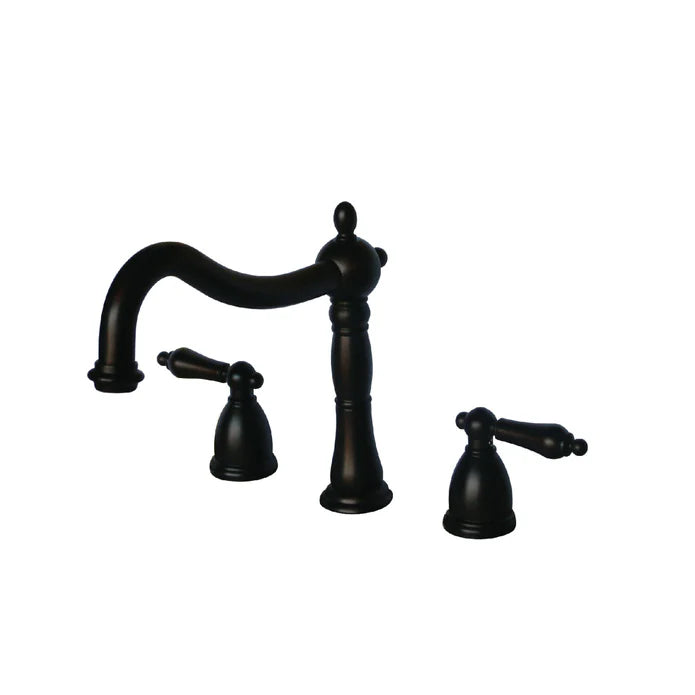 Kingston - Tub Faucets - Heritage KS134AL Two-Handle 3-Hole Deck Mount Roman Tub Faucet