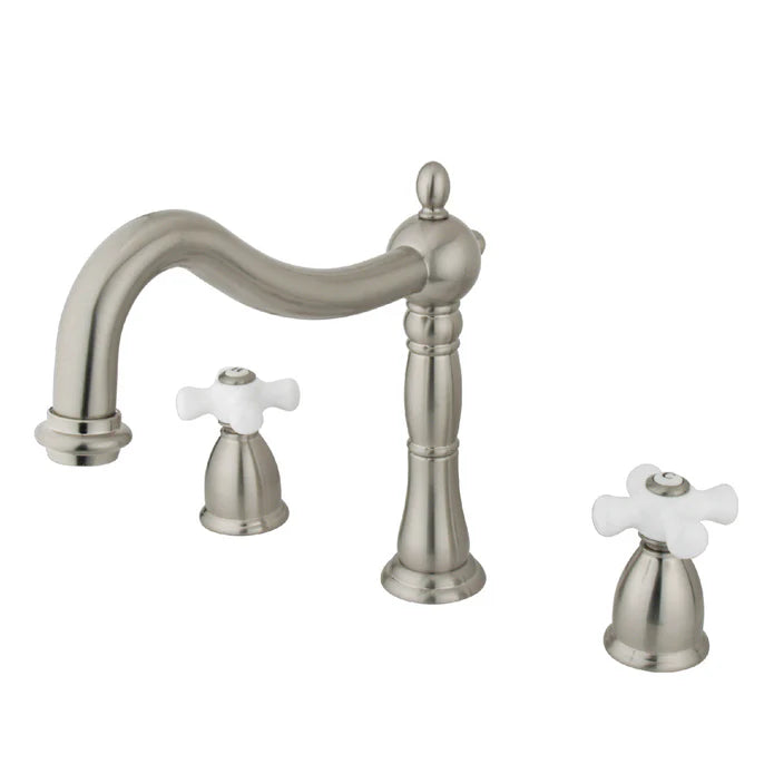 Kingston - Tub Faucets - Heritage KS134PX Two-Handle 3-Hole Deck Mount Roman Tub Faucet