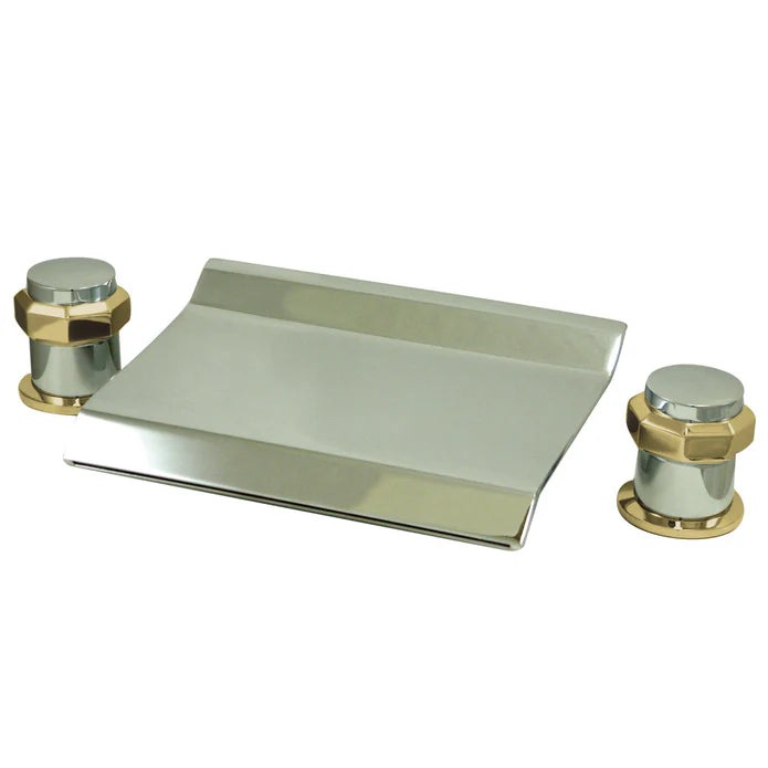 Kingston - Tub Faucets - Milano KS224AR Two-Handle 3-Hole Deck Mount Roman Tub Faucet