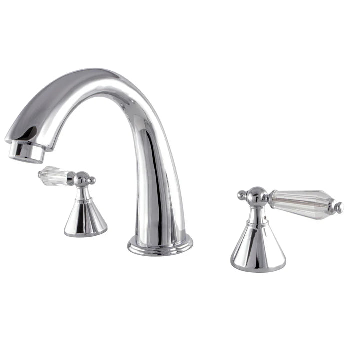 Kingston - Tub Faucets - Wilshire KS236WLL Two-Handle 3-Hole Deck Mount Roman Tub Faucet