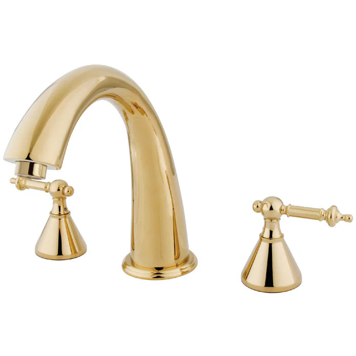 Kingston - Tub Faucets - Roman KS236TL Two-Handle 3-Hole Deck Mount Roman Tub Faucet