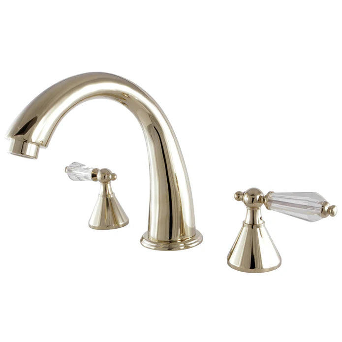 Kingston - Tub Faucets - Wilshire KS236WLL Two-Handle 3-Hole Deck Mount Roman Tub Faucet