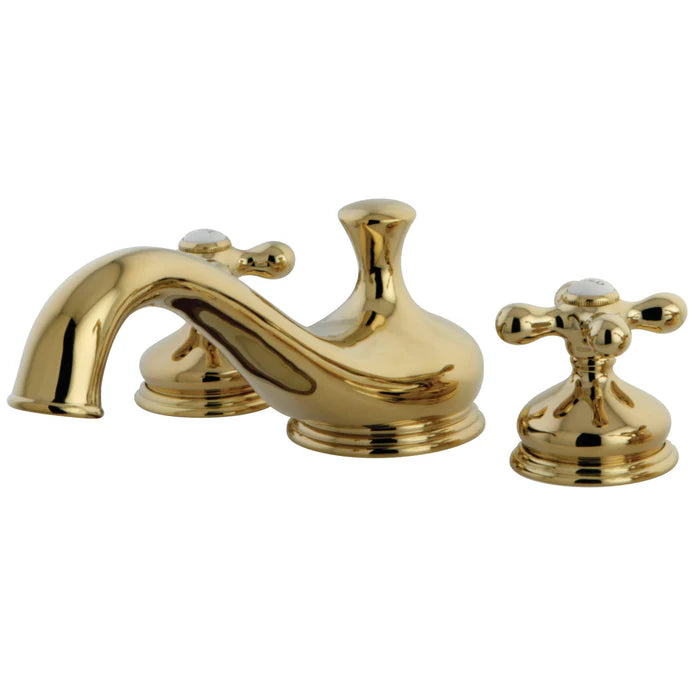 Kingston - Tub Faucets - Heritage KS333AX Two-Handle 3-Hole Deck Mount Roman Tub Faucet