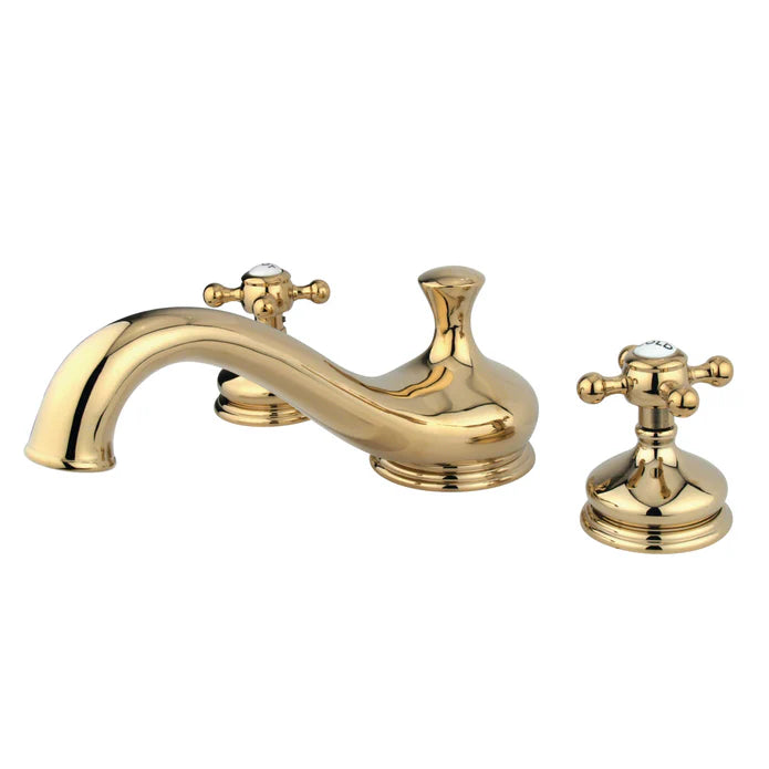 Kingston - Tub Faucets - Vintage KS333BX Two-Handle 3-Hole Deck Mount Roman Tub Faucet