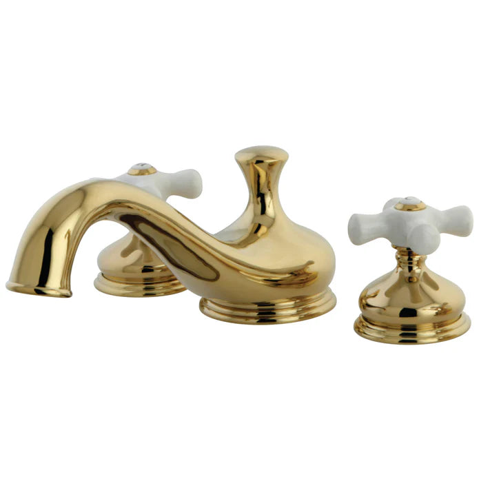 Kingston - Tub Faucets - Heritage KS333PX Two-Handle 3-Hole Deck Mount Roman Tub Faucet