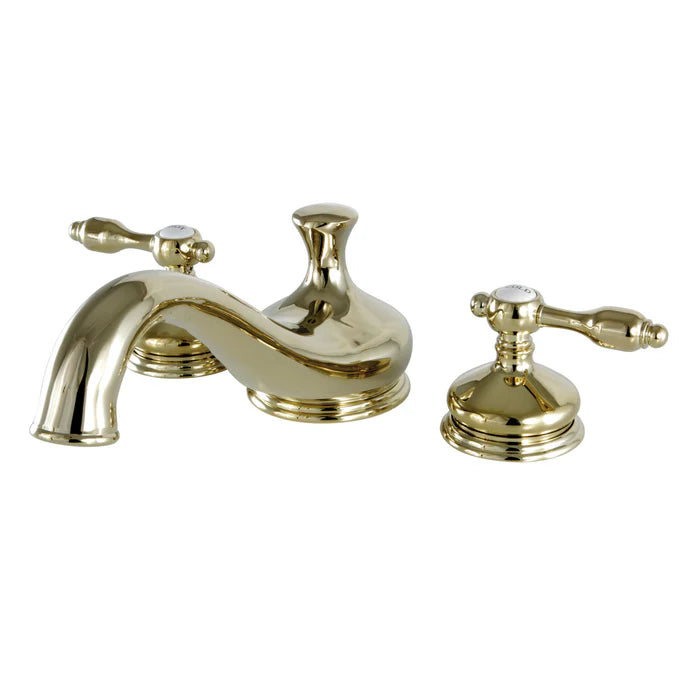 Kingston - Tub Faucets - Tudor KS333TAL Two-Handle 3-Hole Deck Mount Roman Tub Faucet