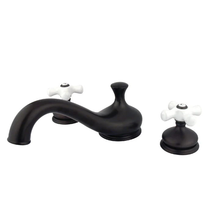 Kingston - Tub Faucets - Heritage KS333PX Two-Handle 3-Hole Deck Mount Roman Tub Faucet