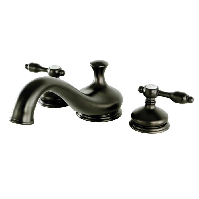 Kingston - Tub Faucets - Tudor KS333TAL Two-Handle 3-Hole Deck Mount Roman Tub Faucet