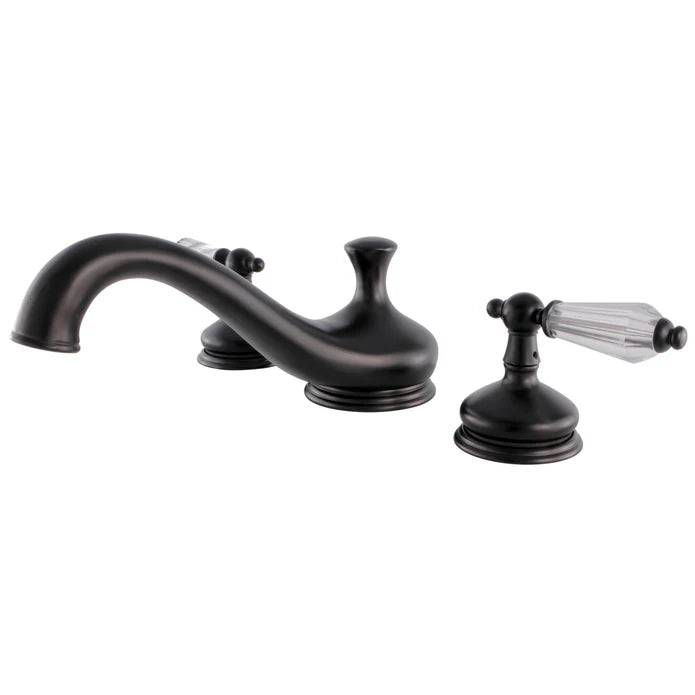 Kingston - Tub Faucets - Wilshire KS333WLL Two-Handle 3-Hole Deck Mount Roman Tub Faucet