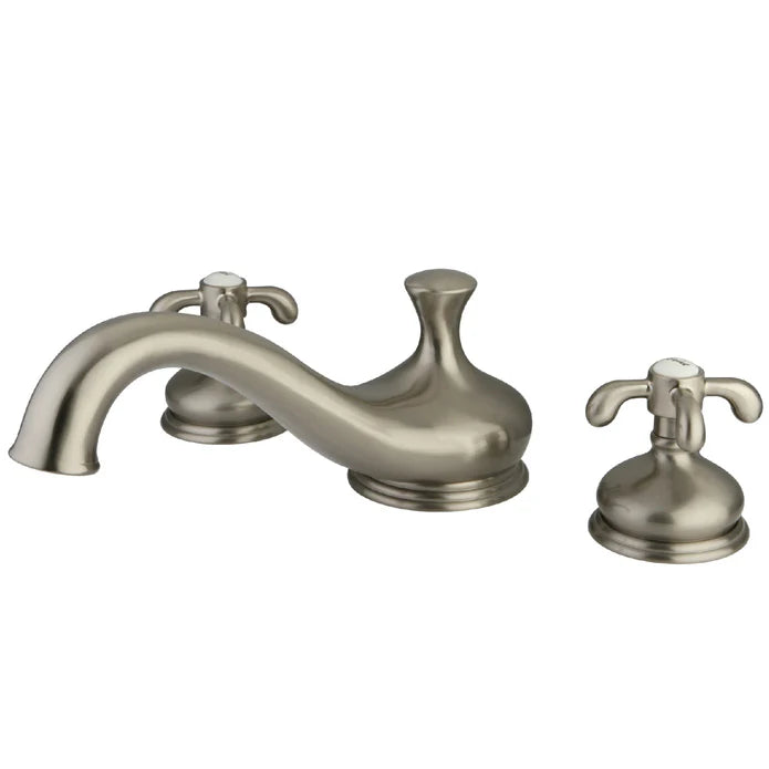 Kingston - Tub Faucets - French Country KS333TX Two-Handle 3-Hole Deck Mount Roman Tub Faucet
