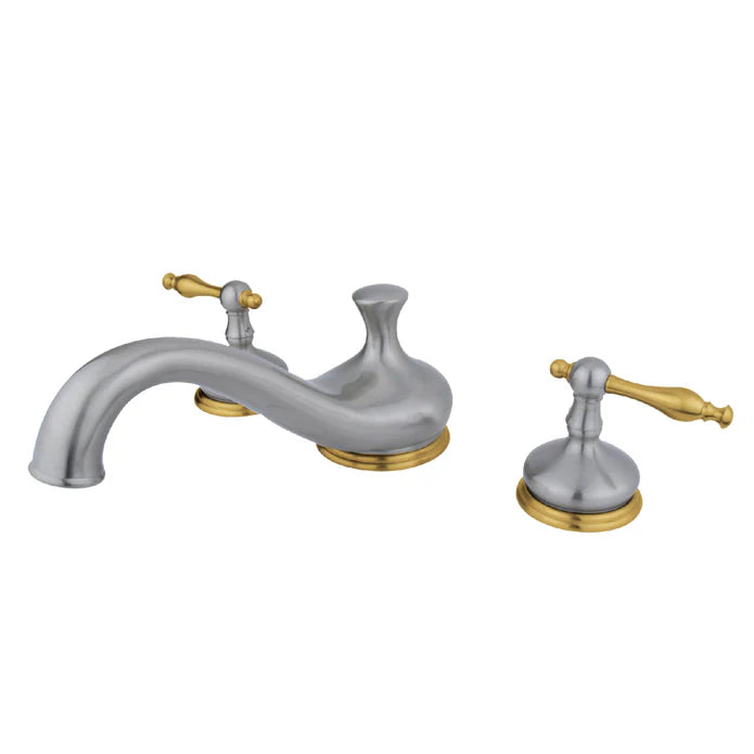 Kingston - Tub Faucets - Heritage KS333NL Two-Handle 3-Hole Deck Mount Roman Tub Faucet