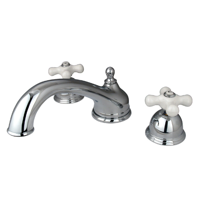Kingston - Tub Faucets - Vintage KS335PX Two-Handle 3-Hole Deck Mount Roman Tub Faucet