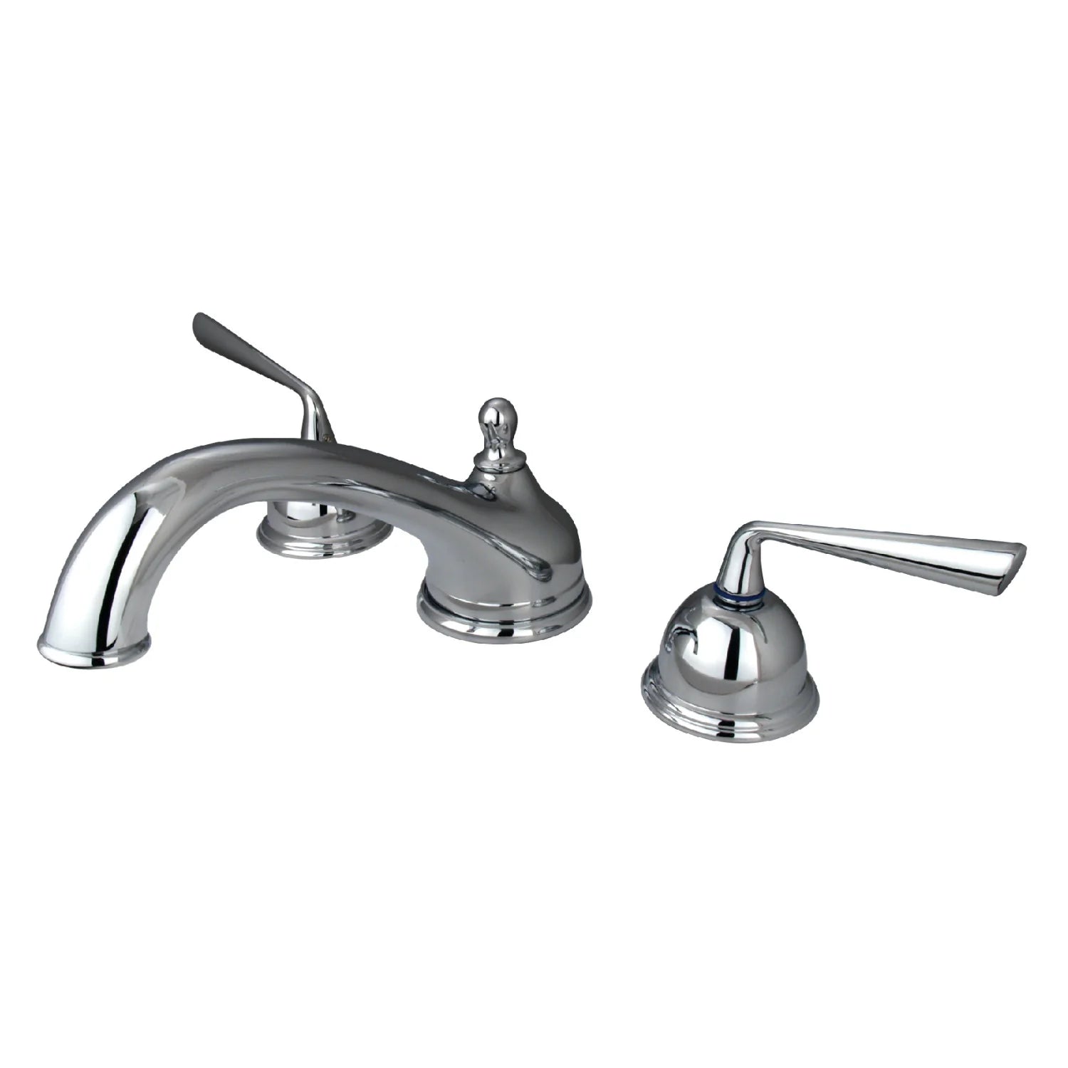 Kingston - Tub Faucets - Silver Sage KS335ZL Two-Handle 3-Hole Deck Mount Roman Tub Faucet