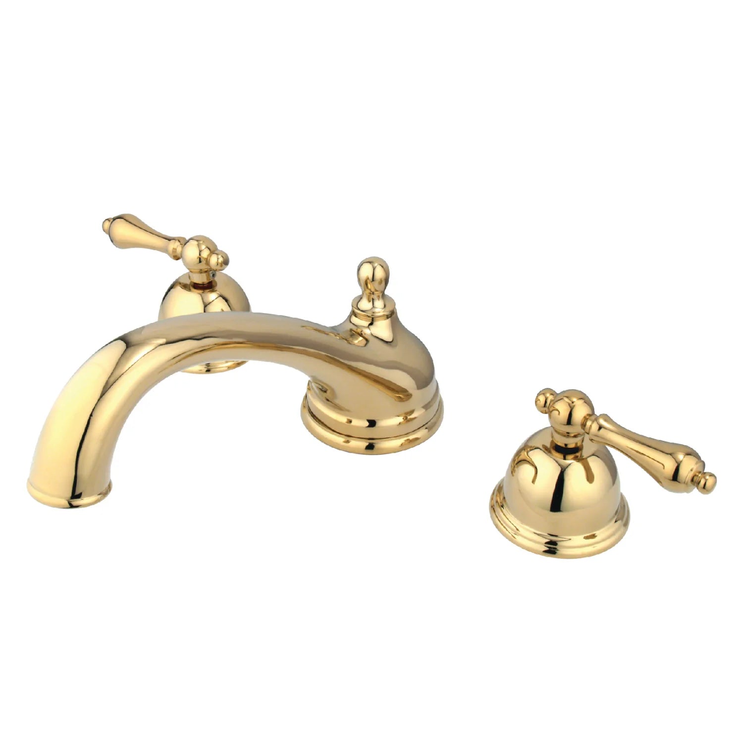 Kingston - Tub Faucets - Vintage KS335AL Two-Handle 3-Hole Deck Mount Roman Tub Faucet