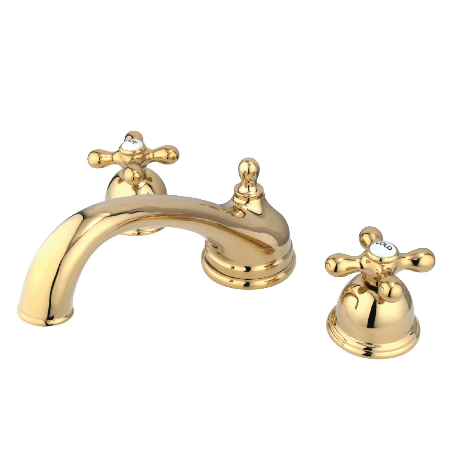 Kingston - Tub Faucets - Vintage KS335AX Two-Handle 3-Hole Deck Mount Roman Tub Faucet
