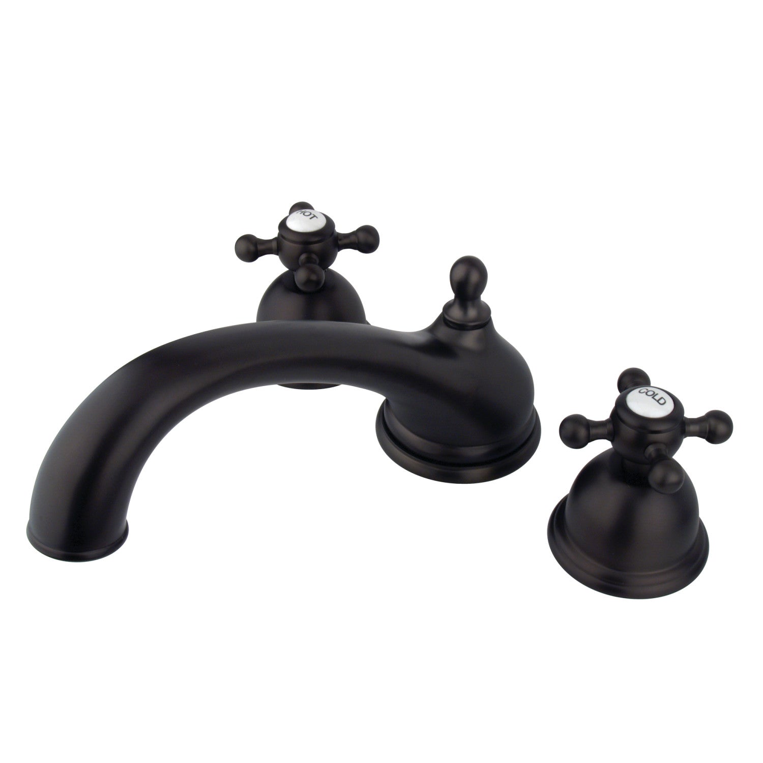 Kingston - Tub Faucets - Vintage KS335BX Two-Handle 3-Hole Deck Mount Roman Tub Faucet