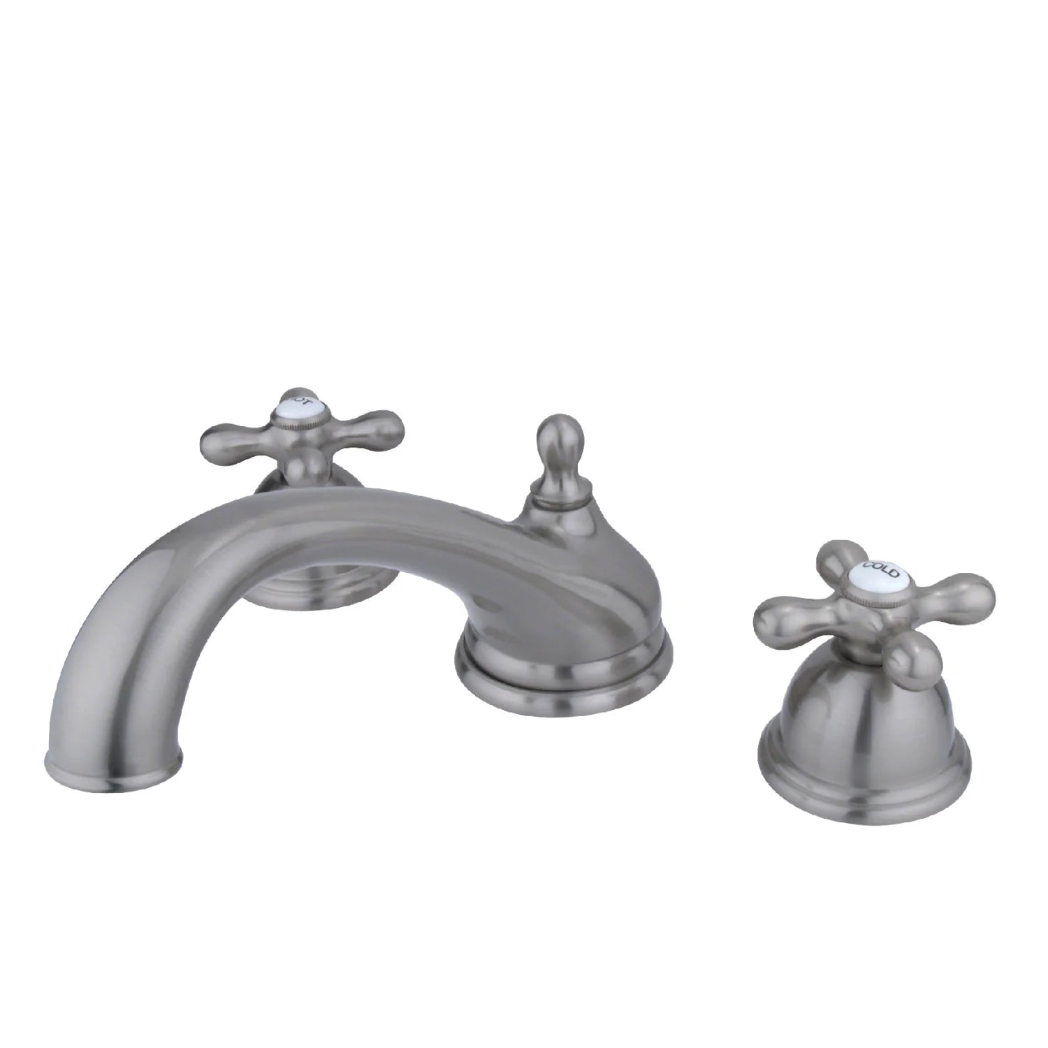 Kingston - Tub Faucets - Vintage KS335AX Two-Handle 3-Hole Deck Mount Roman Tub Faucet