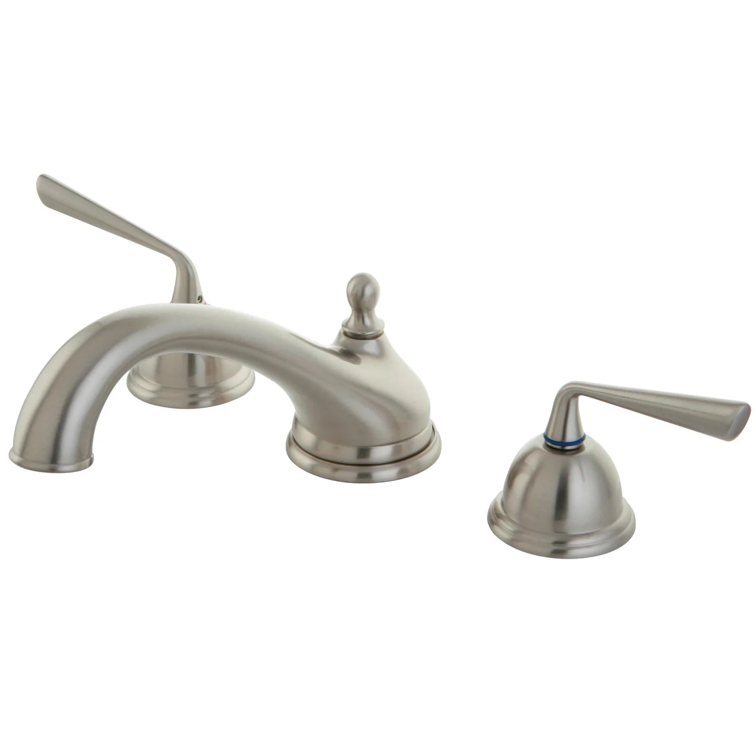 Kingston - Tub Faucets - Silver Sage KS335ZL Two-Handle 3-Hole Deck Mount Roman Tub Faucet