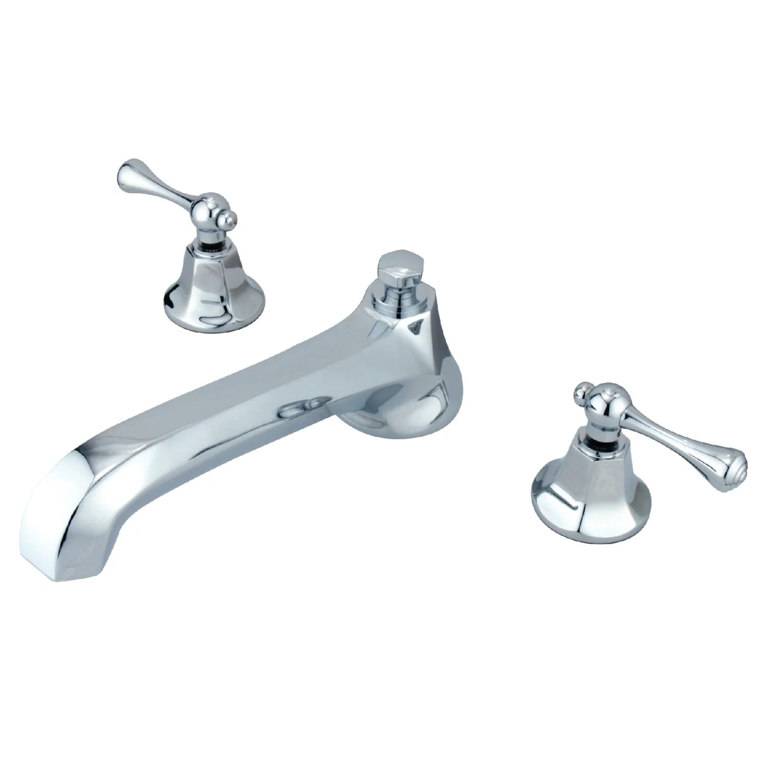 Kingston - Tub Faucets - Vintage KS430BL Two-Handle 3-Hole Deck Mount Roman Tub Faucet