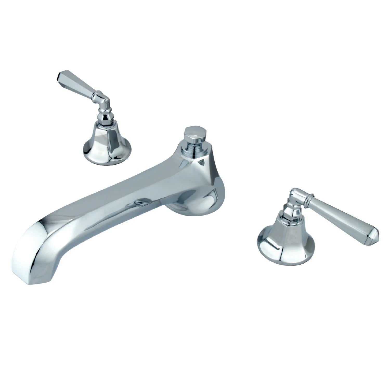 Kingston - Tub Faucets - Metropolitan KS430HL Two-Handle 3-Hole Deck Mount Roman Tub Faucet