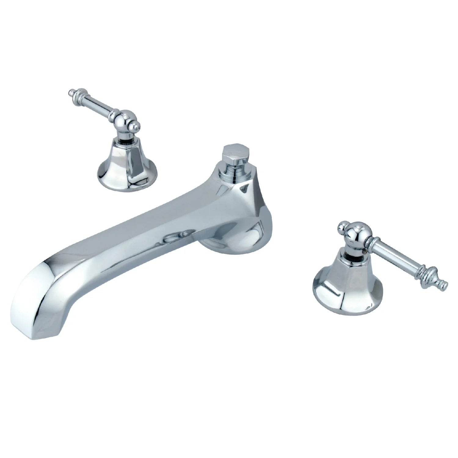 Kingston - Tub Faucets - Metropolitan KS430TL Two-Handle 3-Hole Deck Mount Roman Tub Faucet