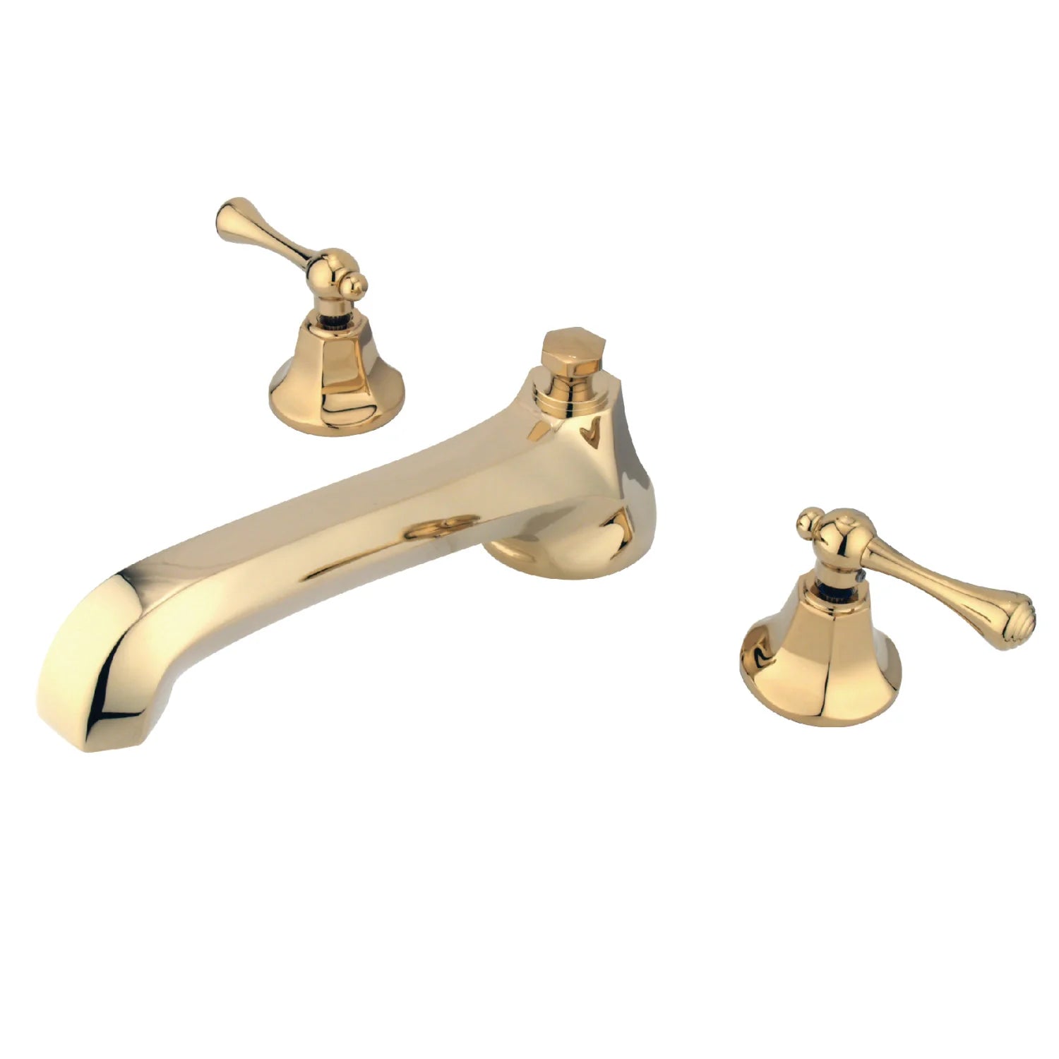 Kingston - Tub Faucets - Vintage KS430BL Two-Handle 3-Hole Deck Mount Roman Tub Faucet