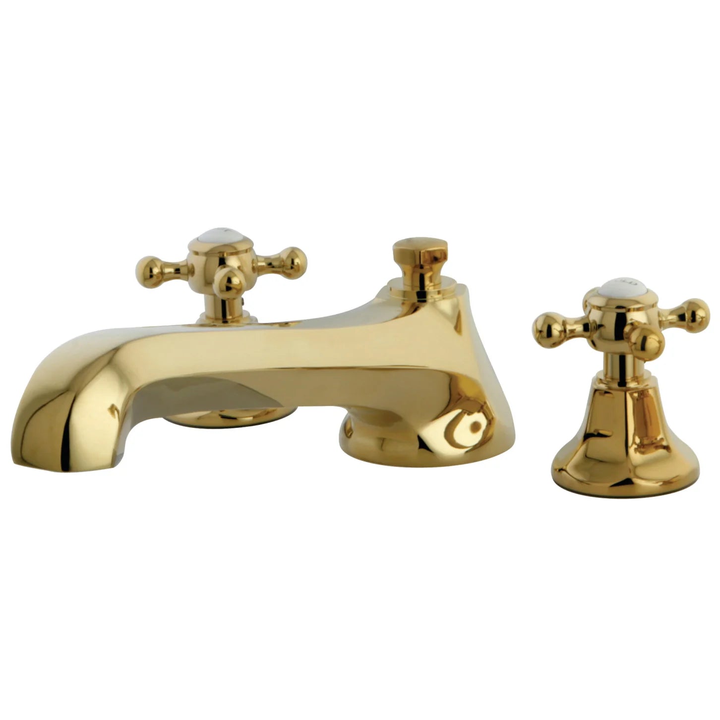 Kingston - Tub Faucets - Metropolitan KS430BX Two-Handle 3-Hole Deck Mount Roman Tub Faucet