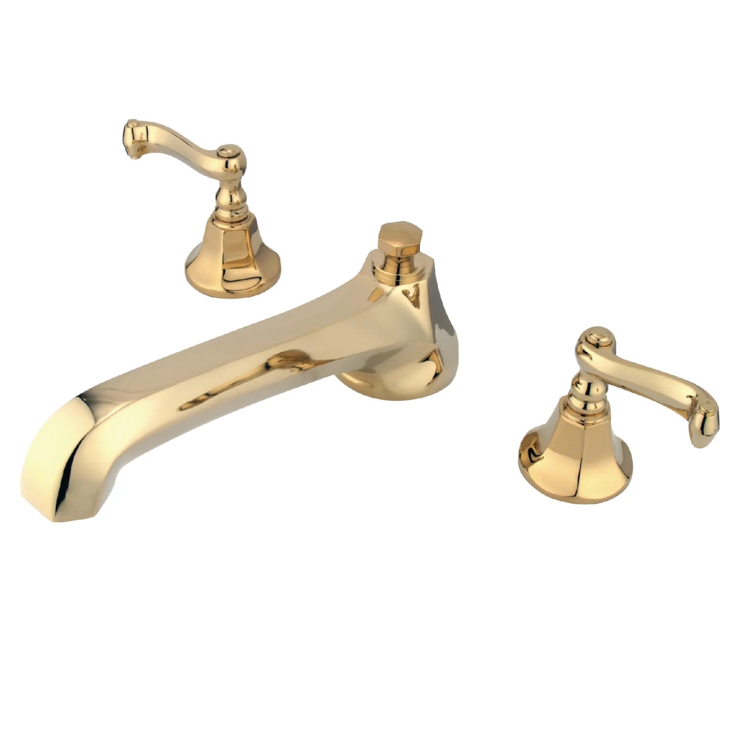 Kingston - Tub Faucets - KS430FL Two-Handle 3-Hole Deck Mount Roman Tub Faucet