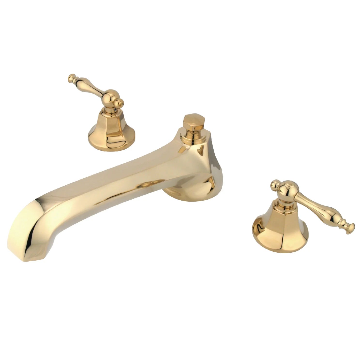 Kingston - Tub Faucets - Metropolitan KS430NL Two-Handle 3-Hole Deck Mount Roman Tub Faucet
