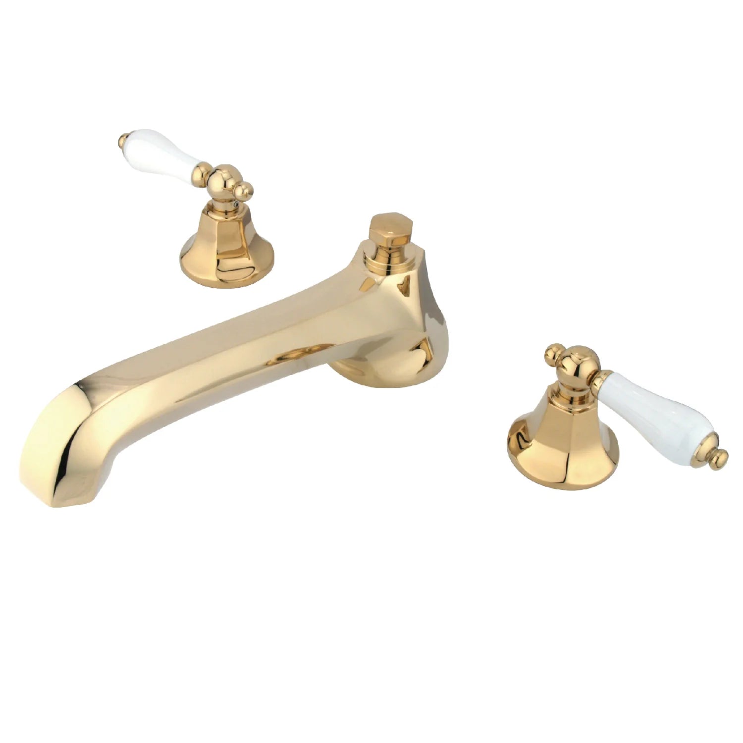 Kingston - Tub Faucets - Metropolitan KS430PL Two-Handle 3-Hole Deck Mount Roman Tub Faucet