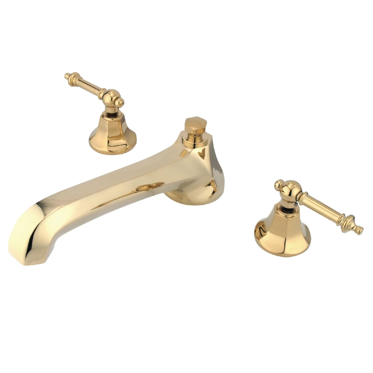 Kingston - Tub Faucets - Metropolitan KS430TL Two-Handle 3-Hole Deck Mount Roman Tub Faucet