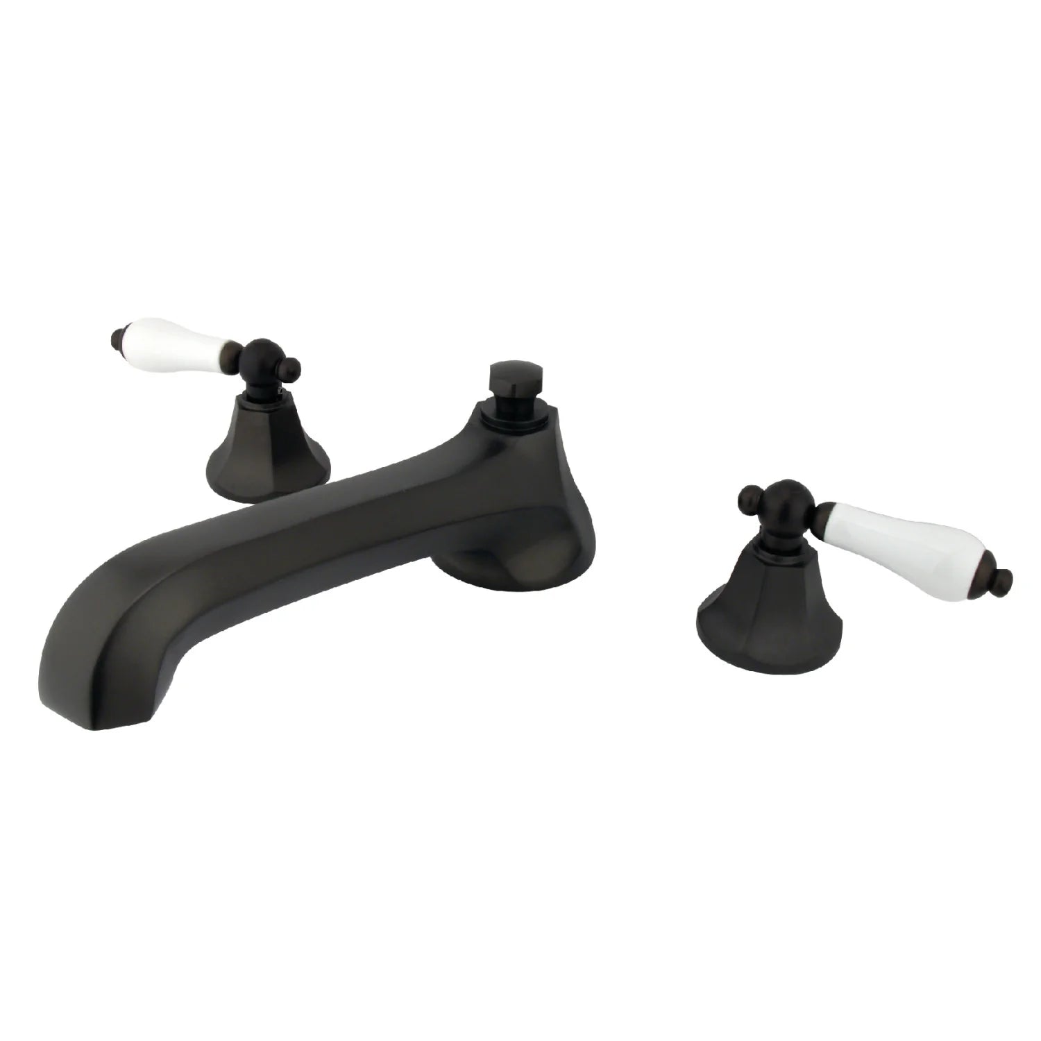 Kingston - Tub Faucets - Metropolitan KS430PL Two-Handle 3-Hole Deck Mount Roman Tub Faucet