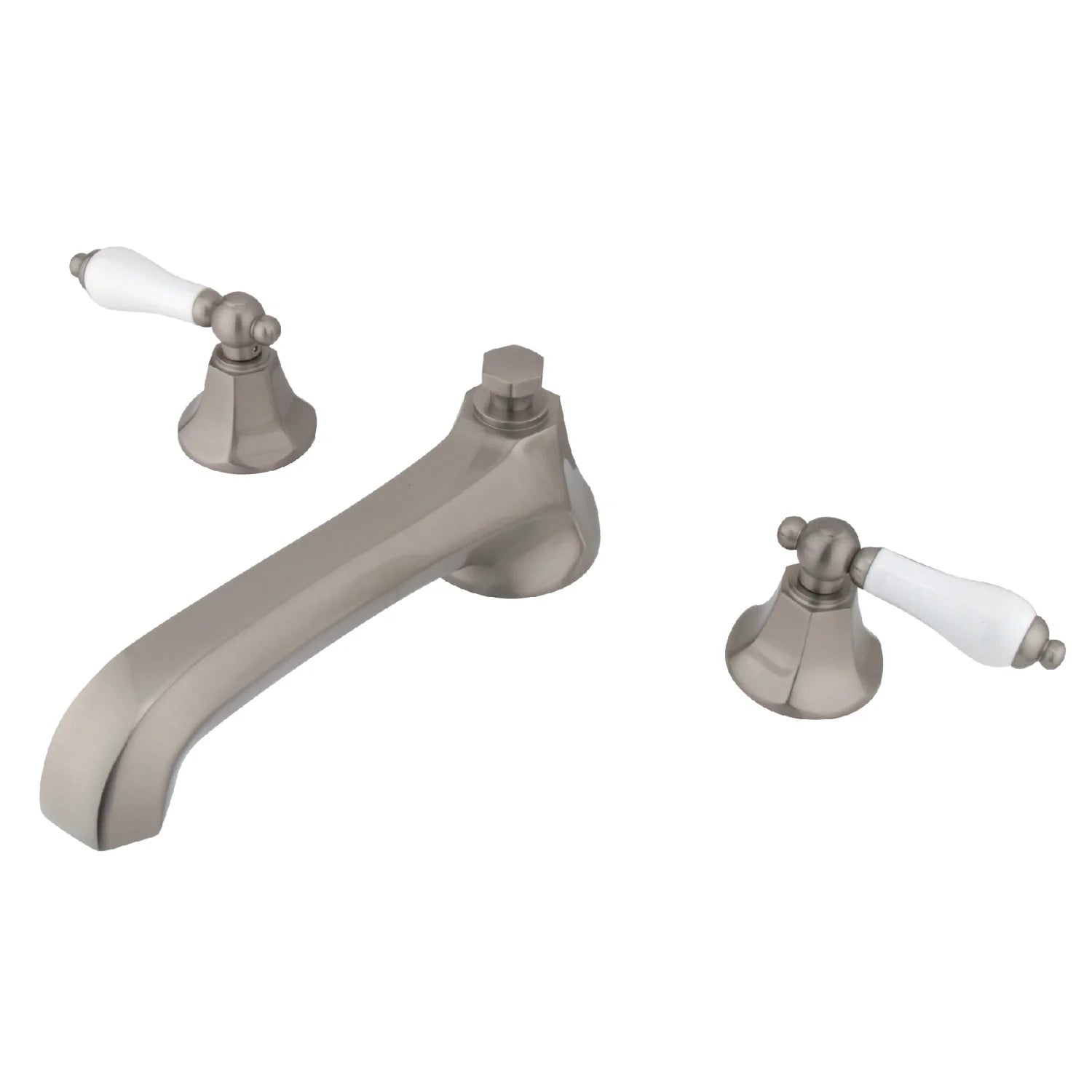 Kingston - Tub Faucets - Metropolitan KS430PL Two-Handle 3-Hole Deck Mount Roman Tub Faucet