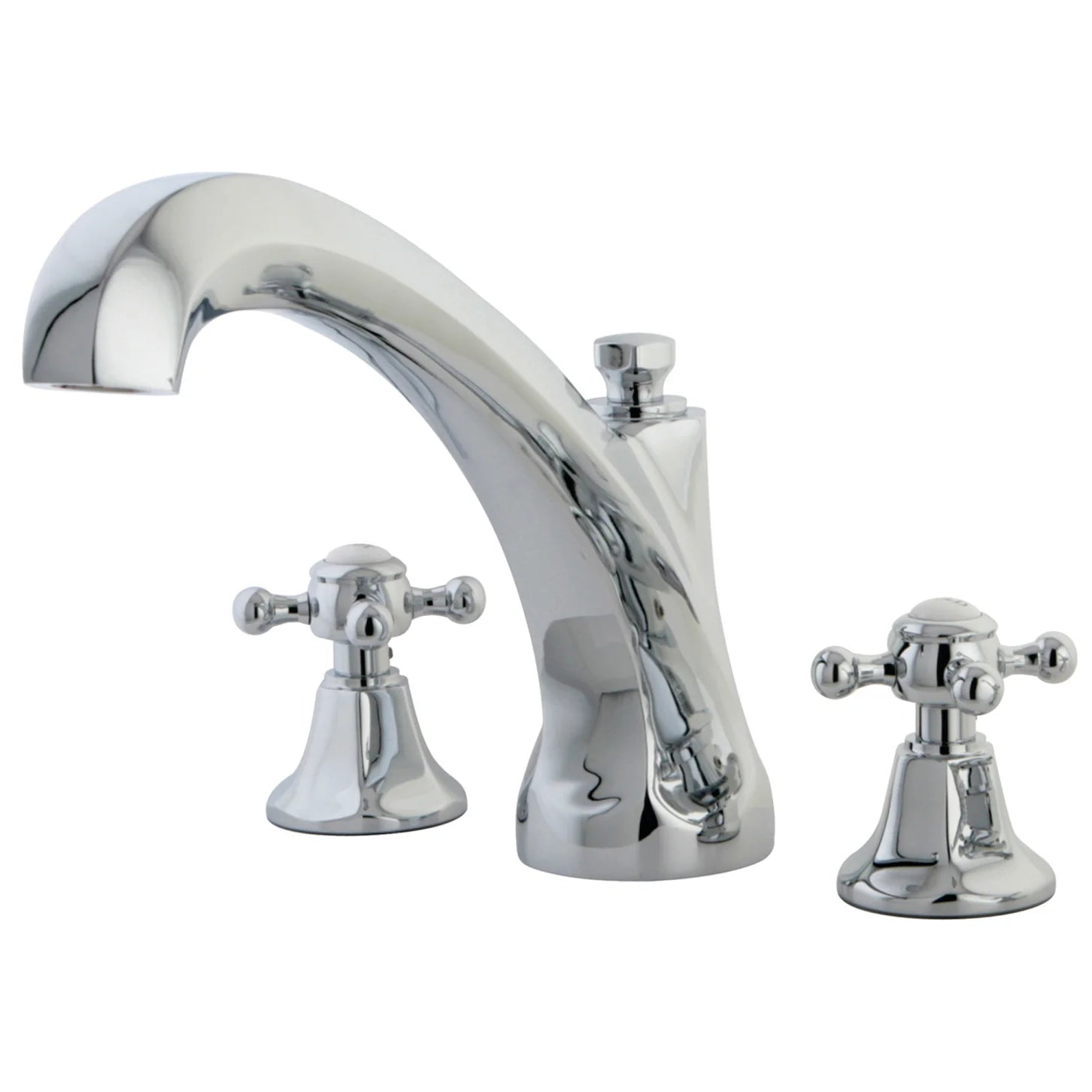 Kingston - Tub Faucets - Metropolitan KS432BX Two-Handle 3-Hole Deck Mount Roman Tub Faucet