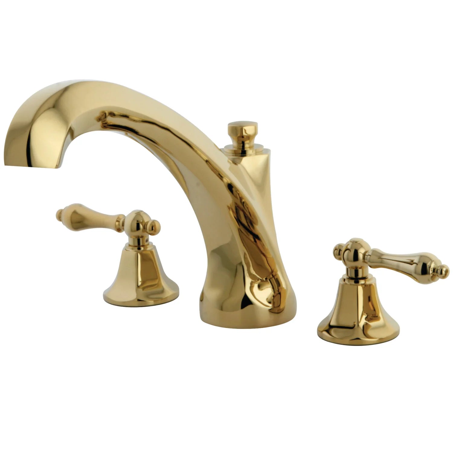 Kingston - Tub Faucets - Metropolitan KS432AL Two-Handle 3-Hole Deck Mount Roman Tub Faucet