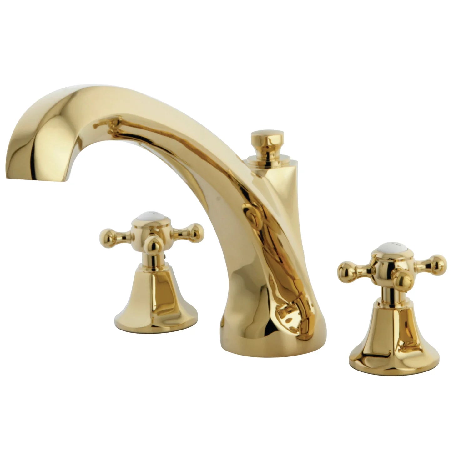 Kingston - Tub Faucets - Metropolitan KS432BX Two-Handle 3-Hole Deck Mount Roman Tub Faucet
