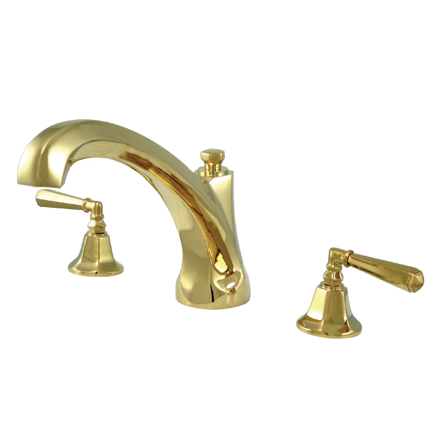 Kingston - Tub Faucets - Metropolitan KS432HL Two-Handle 3-Hole Deck Mount Roman Tub Faucet