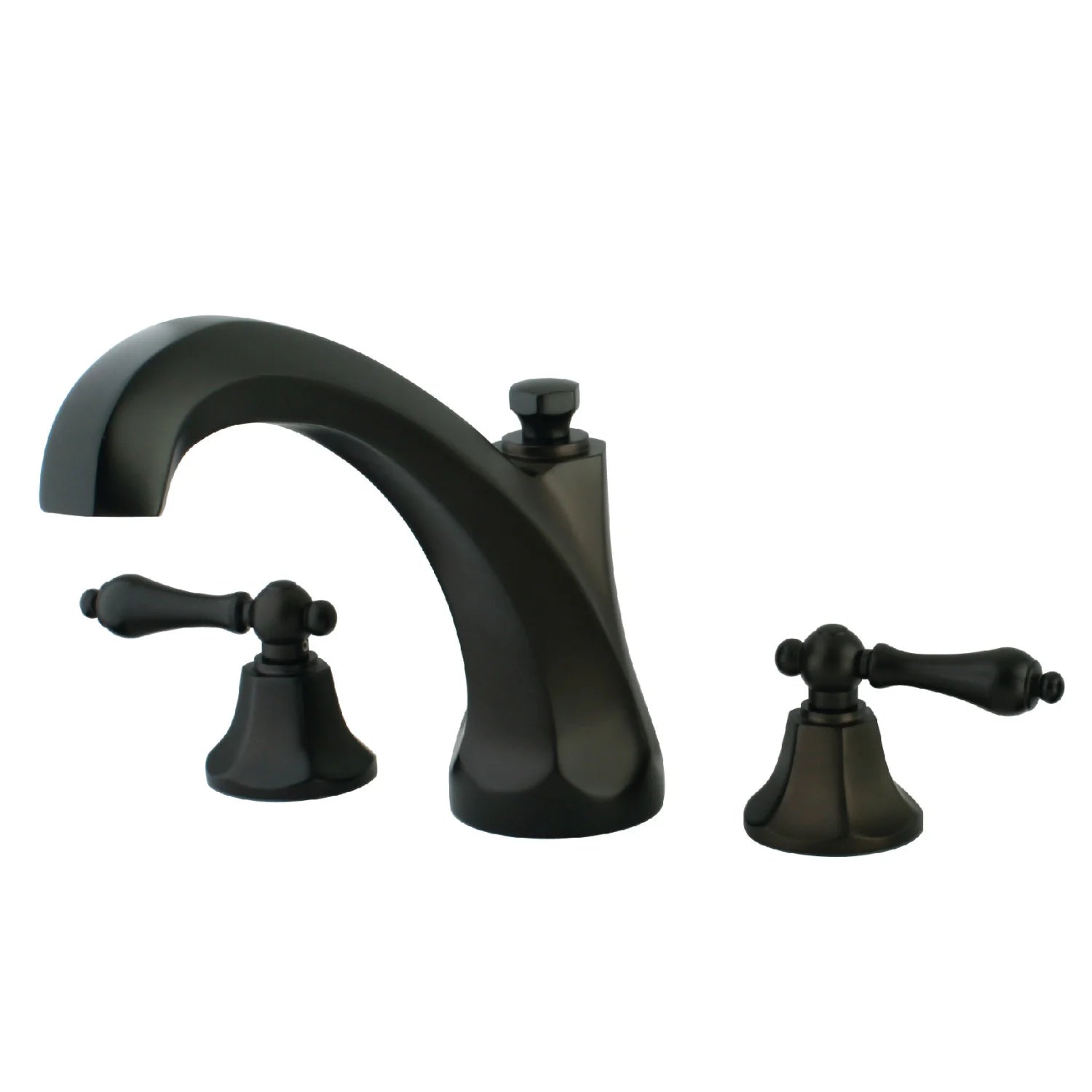 Kingston - Tub Faucets - Metropolitan KS432AL Two-Handle 3-Hole Deck Mount Roman Tub Faucet