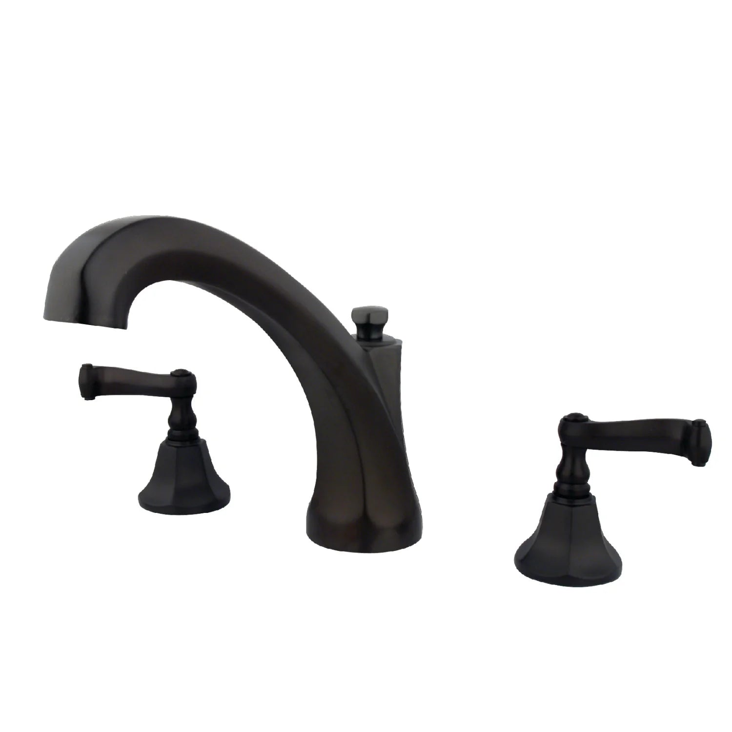 Kingston - Tub Faucets - KS432FL Two-Handle 3-Hole Deck Mount Roman Tub Faucet