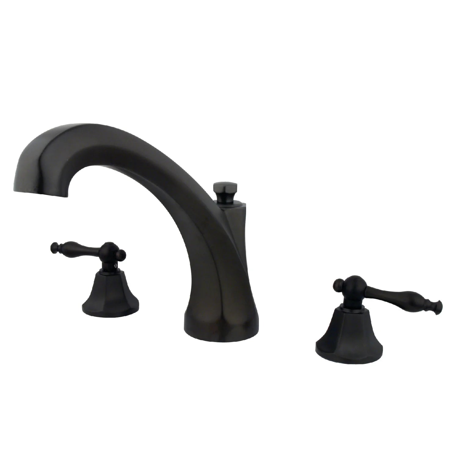 Kingston - Tub Faucets - Metropolitan KS432NL Two-Handle 3-Hole Deck Mount Roman Tub Faucet