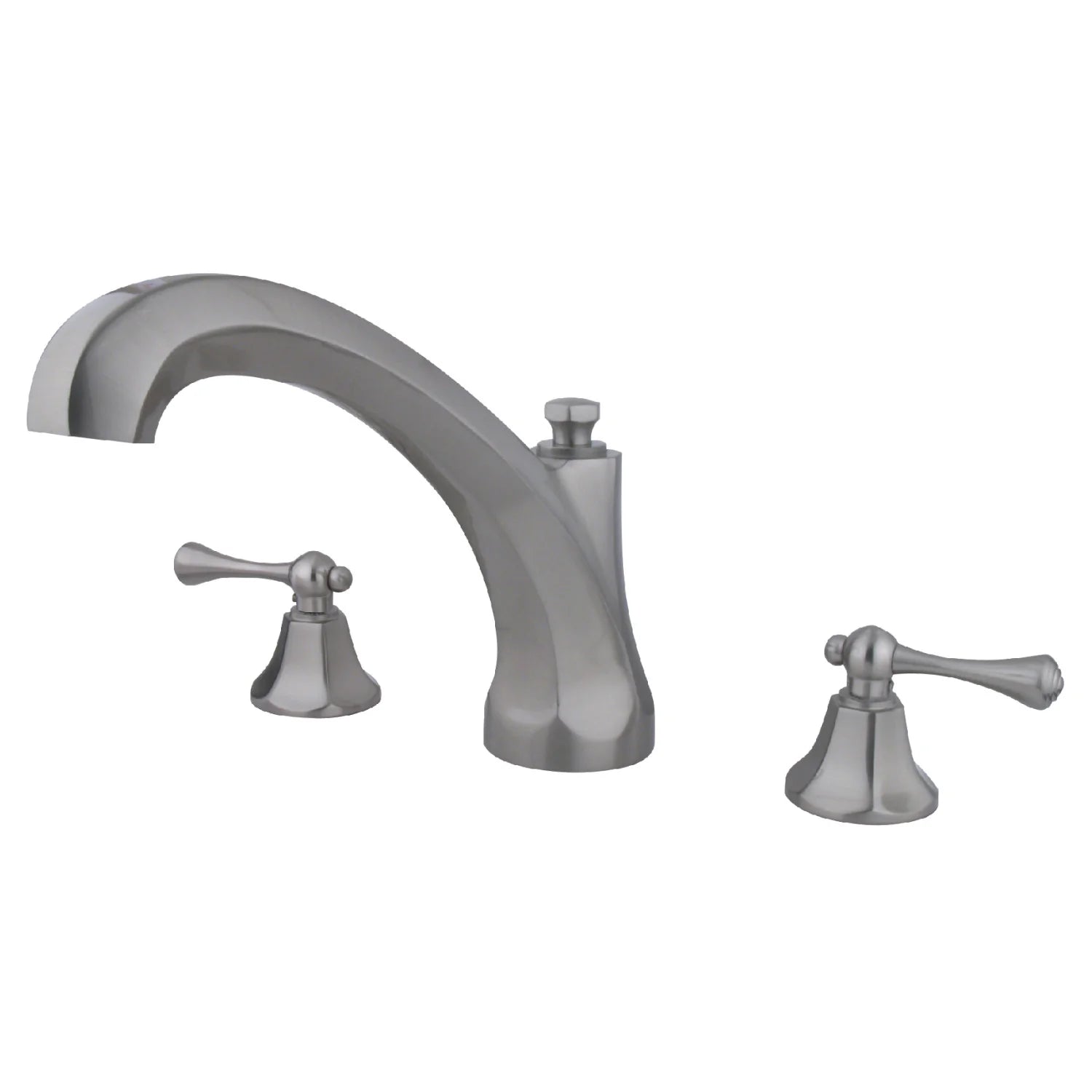 Kingston - Tub Faucets - Vintage KS432BL Two-Handle 3-Hole Deck Mount Roman Tub Faucet