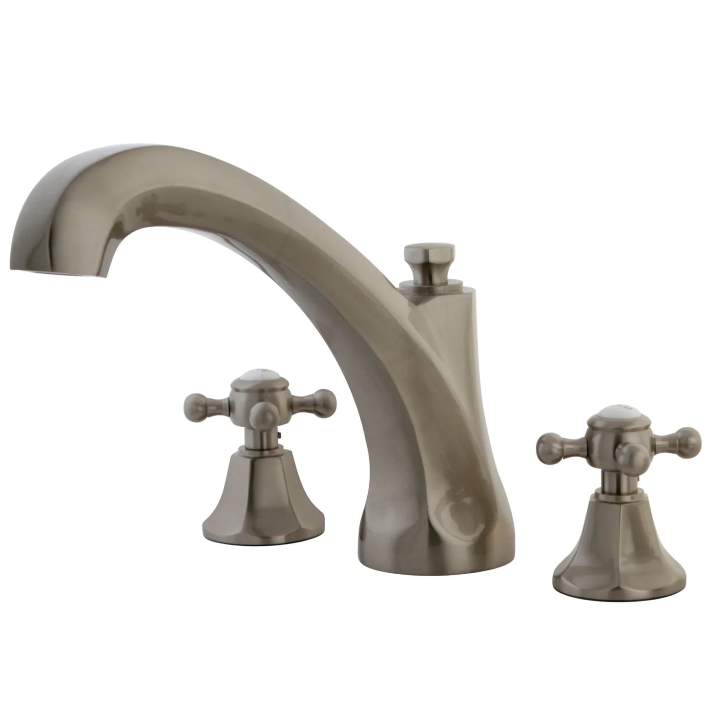 Kingston - Tub Faucets - Metropolitan KS432BX Two-Handle 3-Hole Deck Mount Roman Tub Faucet