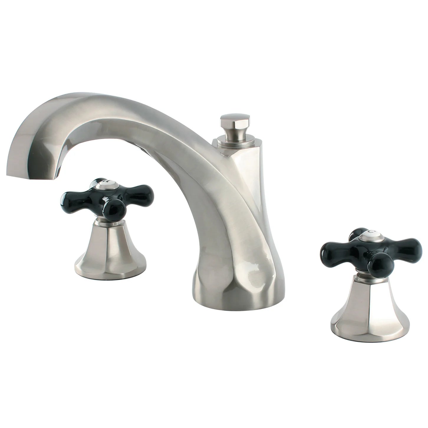 Kingston - Tub Faucets - Duchess KS432PKX Two-Handle 3-Hole Deck Mount Roman Tub Faucet