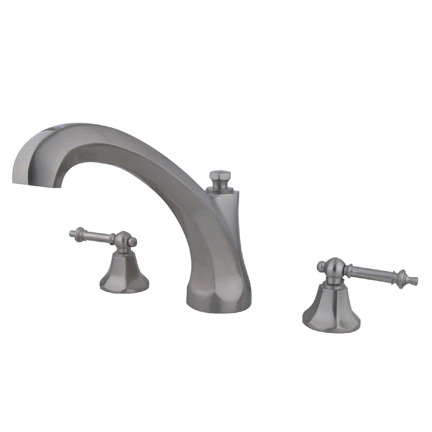 Kingston - Tub Faucets - Metropolitan KS432TL Two-Handle 3-Hole Deck Mount Roman Tub Faucet