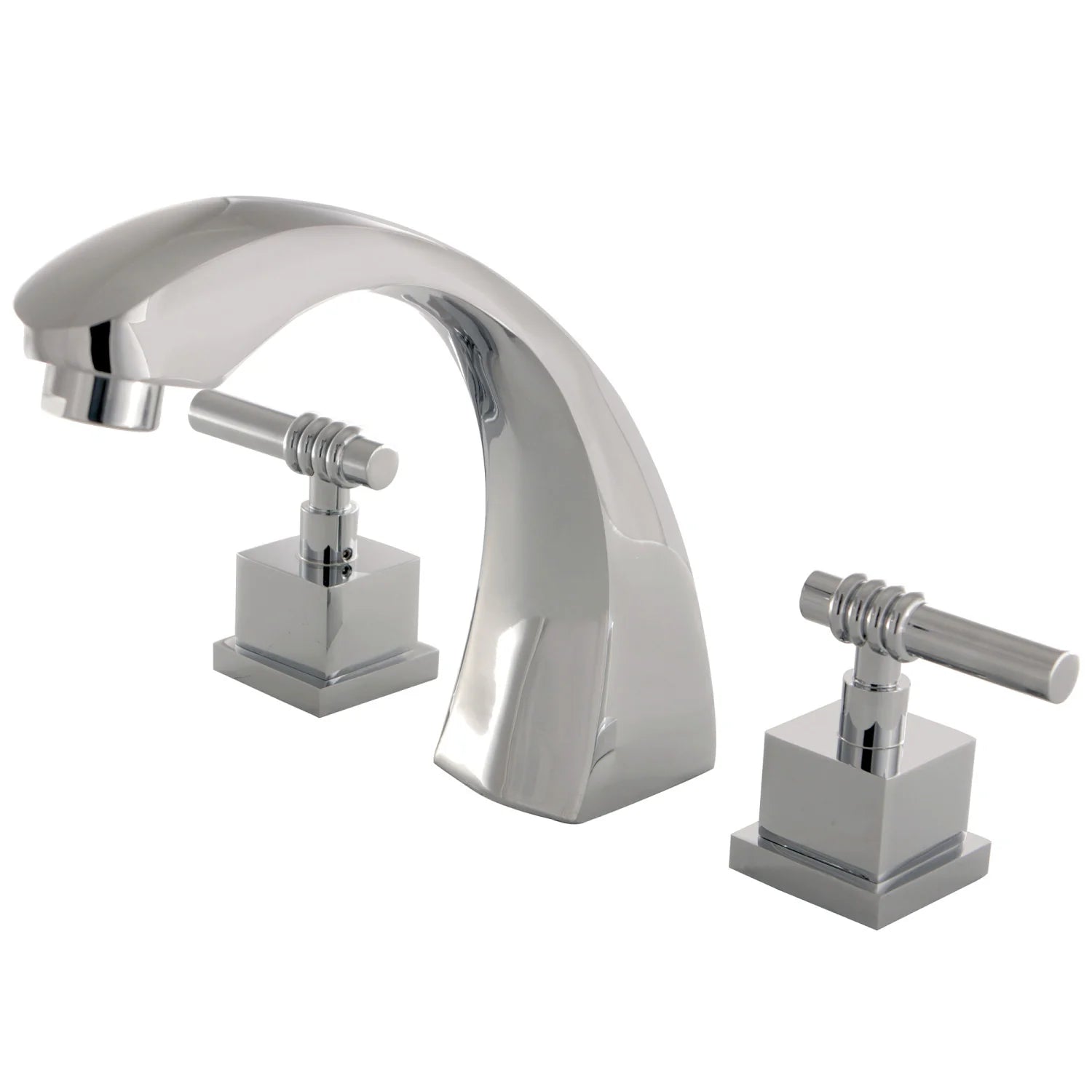 Kingston - Tub Faucets - Fortress KS4361QL Two-Handle 3-Hole Deck Mount Roman Tub Faucet