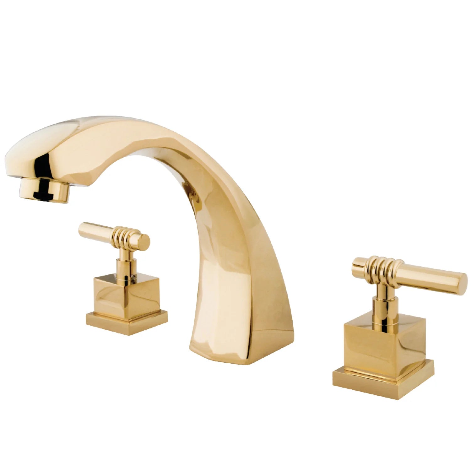 Kingston - Tub Faucets - Fortress KS4361QL Two-Handle 3-Hole Deck Mount Roman Tub Faucet