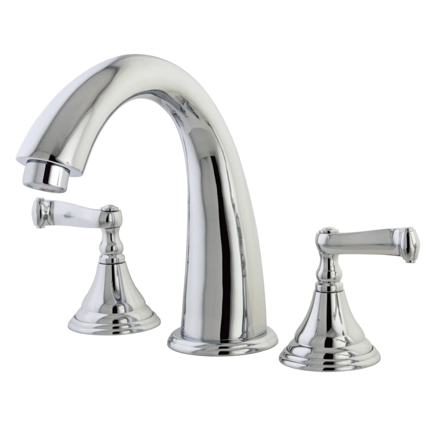 Kingston - Tub Faucets - Royale KS536FL Two-Handle 3-Hole Deck Mount Roman Tub Faucet