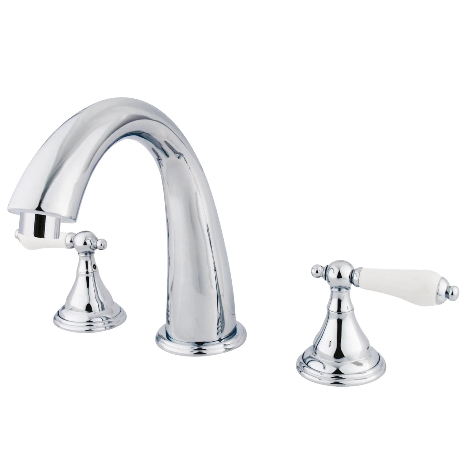 Kingston - Tub Faucets - Vintage KS536PL Two-Handle 3-Hole Deck Mount Roman Tub Faucet