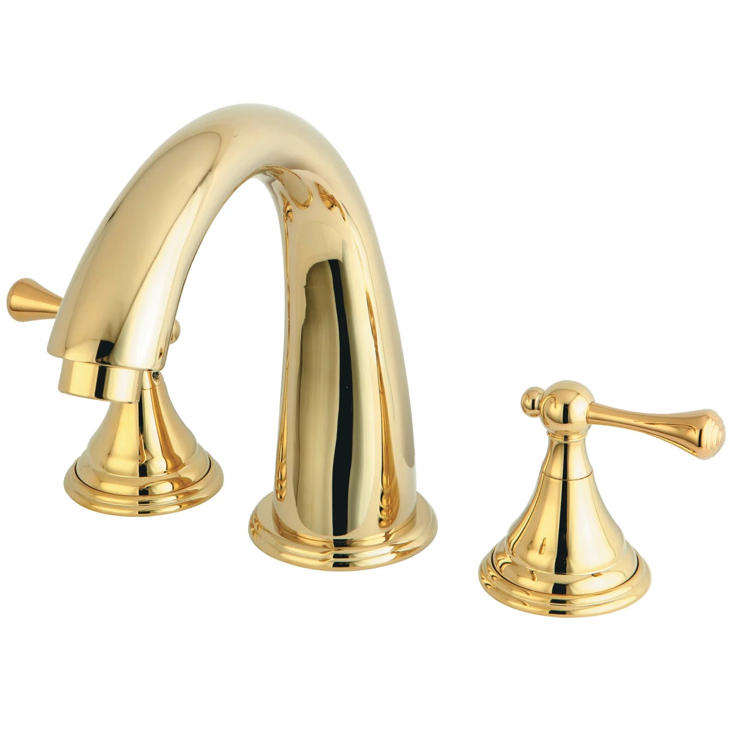 Kingston - Tub Faucets - Vintage KS536BL Two-Handle 3-Hole Deck Mount Roman Tub Faucet